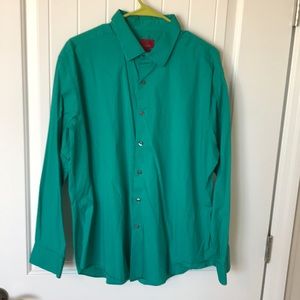 Men’s Alfani mint green button up 17-17 1/2 34-35